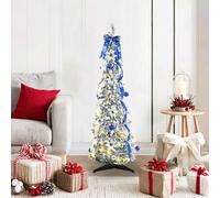vidaXL Albero di Natale artificiale Bianco 120 cm PVC