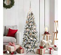 vidaXL Albero di Natale artificiale con 150 LED Bianco 120 cm