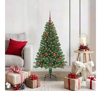 vidaXL Albero di Natale artificiale con 150 LED Verde 120 cm