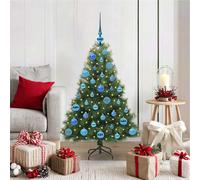 vidaXL Albero di Natale artificiale con 150 LED Verde 120 cm PE e PVC