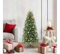 vidaXL Albero di Natale artificiale con 150 LED Verde 120 cm PE e PVC