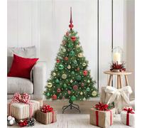 vidaXL Albero di Natale artificiale con 150 LED Verde 120 cm PE e PVC
