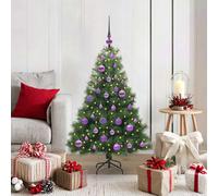 vidaXL Albero di Natale artificiale con 150 LED Verde 120 cm PE e PVC