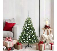 vidaXL Albero di Natale artificiale con 150 LED Verde 120 cm PE e PVC