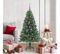 vidaXL Albero di Natale artificiale con 150 LED Verde 150 cm