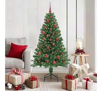 vidaXL Albero di Natale artificiale con 150 LED Verde 150 cm
