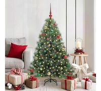 vidaXL Albero di Natale artificiale con 150 LED Verde 150 cm PE e PVC