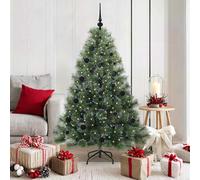 vidaXL Albero di Natale artificiale con 150 LED Verde 150 cm PE e PVC