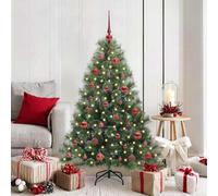 vidaXL Albero di Natale artificiale con 150 LED Verde 150 cm PE e PVC