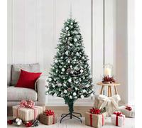 vidaXL Albero di Natale artificiale con 300 LED Verde 180 cm