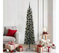 vidaXL Albero di Natale artificiale con 300 LED Verde 180 cm