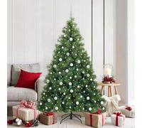 vidaXL Albero di Natale artificiale con 300 LED Verde 180 cm PE e PVC