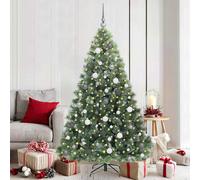 vidaXL Albero di Natale artificiale con 300 LED Verde 180 cm PE e PVC