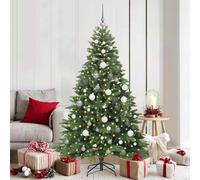 vidaXL Albero di Natale artificiale con 300 LED Verde 180 cm PE e PVC