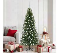 vidaXL Albero di Natale artificiale con 300 LED Verde 180 cm PE e PVC