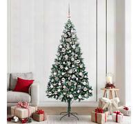 vidaXL Albero di Natale artificiale con 300 LED Verde 210 cm