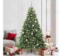 vidaXL Albero di Natale artificiale con 300 LED Verde 210 cm PE e PVC