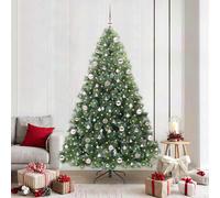 vidaXL Albero di Natale artificiale con 300 LED Verde 210 cm PE e PVC