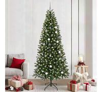 vidaXL Albero di Natale artificiale con 300 LED Verde 240 cm PE e PVC