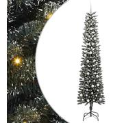 vidaXL Albero di Natale artificiale con 300 LED Verde 58 x 58 x 240 cm, Albero di Natale moderno a cono, decorazione per interni ed esterni, luci LED bianche calde