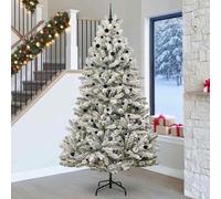 vidaXL Albero di Natale artificiale con 300 LED Verde e Bianco 270 cm