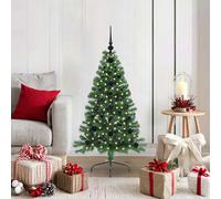 vidaXL Albero di Natale artificiale con luci integrate Verde 120 cm