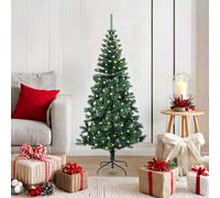vidaXL Albero di Natale artificiale con luci integrate Verde 120 cm