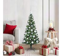 vidaXL Albero di Natale artificiale con luci integrate Verde 120 cm