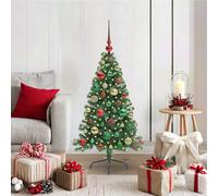 vidaXL Albero di Natale artificiale con luci integrate Verde 120 cm