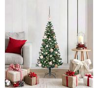 vidaXL Albero di Natale artificiale con luci integrate Verde 120 cm