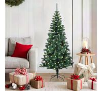 vidaXL Albero di Natale artificiale con luci integrate Verde 150 cm