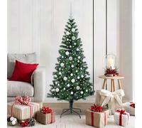 vidaXL Albero di Natale artificiale con luci integrate Verde 150 cm