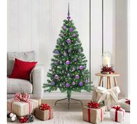vidaXL Albero di Natale artificiale con luci integrate Verde 150 cm