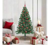 vidaXL Albero di Natale artificiale con luci integrate Verde 150 cm