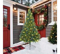 vidaXL Albero di Natale artificiale con luci integrate Verde 210 cm
