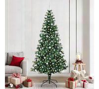 vidaXL Albero di Natale artificiale con luci integrate Verde 240 cm
