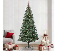 vidaXL Albero di Natale artificiale con luci integrate Verde 240 cm
