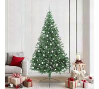 vidaXL Albero di Natale artificiale con luci integrate Verde 240 cm