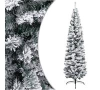 vidaXL Albero di Natale Artificiale con Neve Fioccata Verde 240 cm PVC