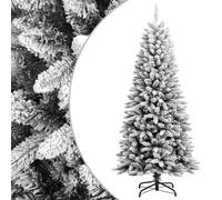 vidaXL Albero di Natale Artificiale con Neve Floccata 150 cm PVC e PE