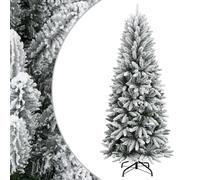 vidaXL Albero di Natale Artificiale con Neve Floccata 180 cm PVC e PE