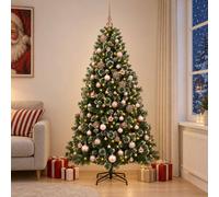 vidaXL Albero di Natale artificiale con pallina 180 cm 300 LED