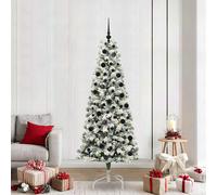 vidaXL Albero di Natale Artificiale con Rami Pieghevoli 210 cm