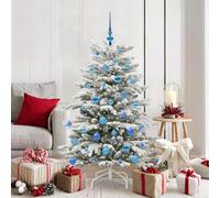 vidaXL Albero di Natale Artificiale con Rami Pieghevoli Bianco 150 cm