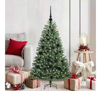 vidaXL Albero di Natale Artificiale con Rami Pieghevoli Verde 120 cm