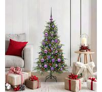 vidaXL Albero di Natale Artificiale con Rami Pieghevoli Verde 120 cm