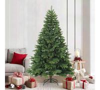 vidaXL Albero di Natale Artificiale con Rami Pieghevoli Verde 210 cm
