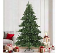 vidaXL Albero di Natale Artificiale con Rami Pieghevoli Verde 210 cm