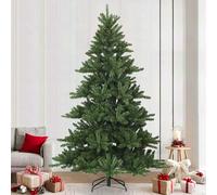 vidaXL Albero di Natale Artificiale con Rami Pieghevoli Verde 240 cm