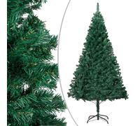 vidaXL Albero di Natale Artificiale con Rami Spessi Verde 240 cm PVC